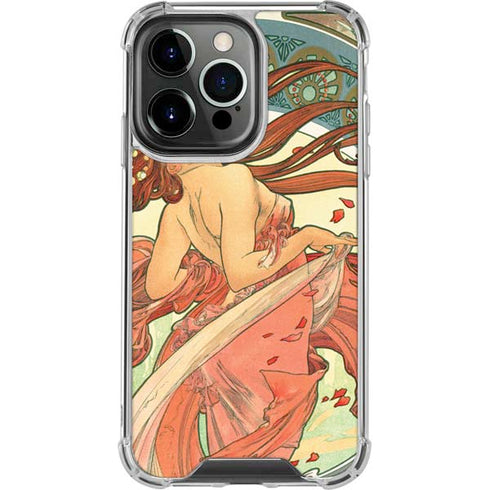 Alphonse Mucha The Arts, Dance iPhone 14 Pro Clear Case